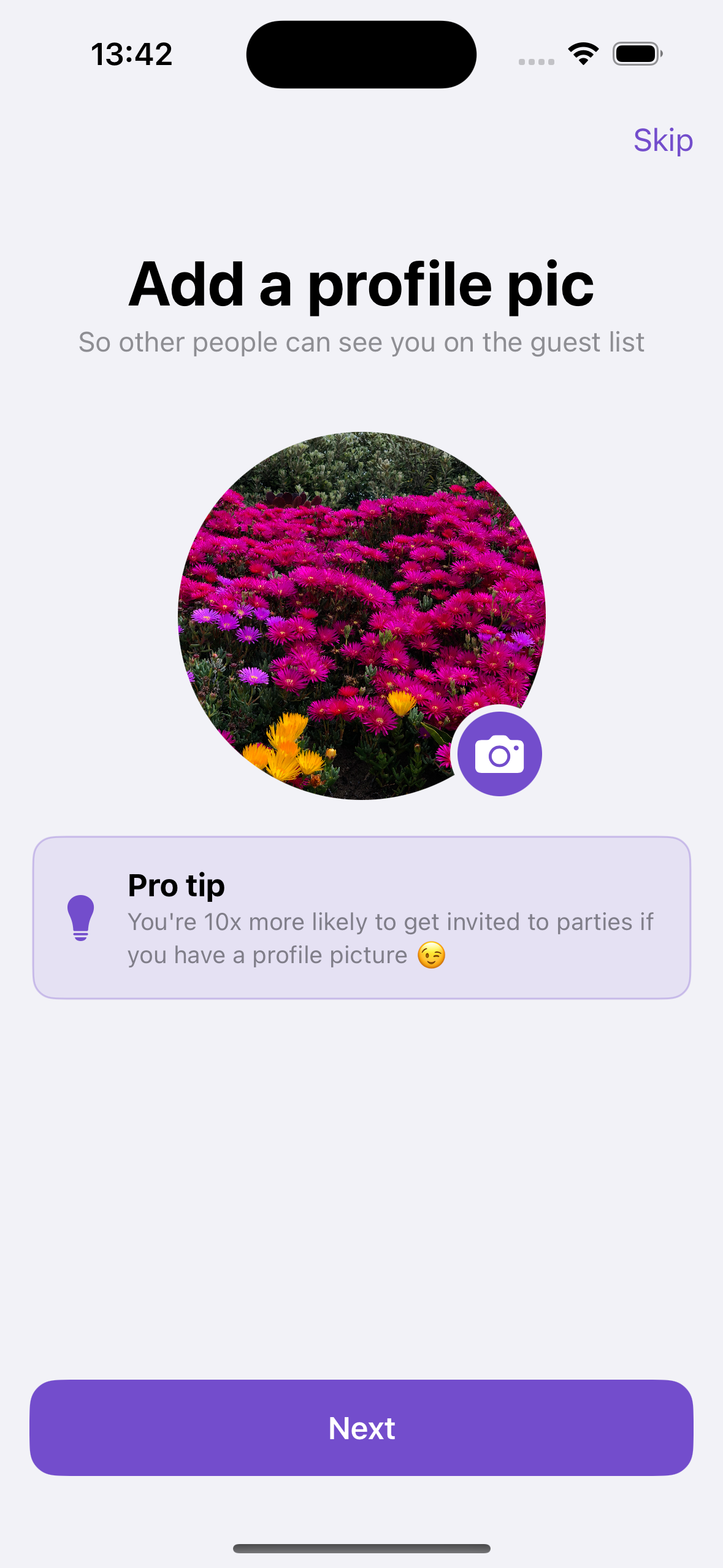 Event Creation Screen